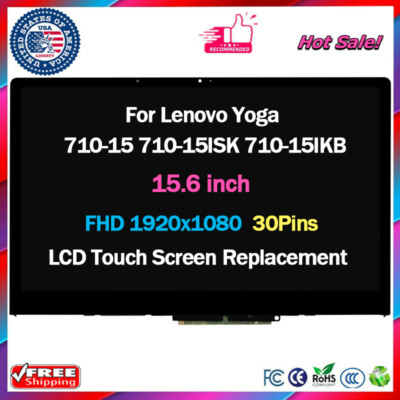 For Lenovo Yoga 710-15IKB 80V5 FHD LCD Touch Screen Digitizer Display Assembly