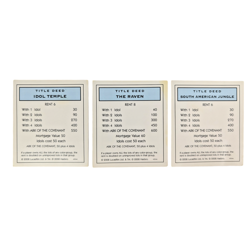 Monopoly Indiana Jones Replacement Pieces - YOU CHOOSE - Picture 32 of 37