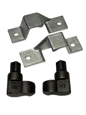 #ad Set of Cargo Trailer Two Point Door Cam Bar Action Knuckles amp; Keepers Latch Hold $19.95