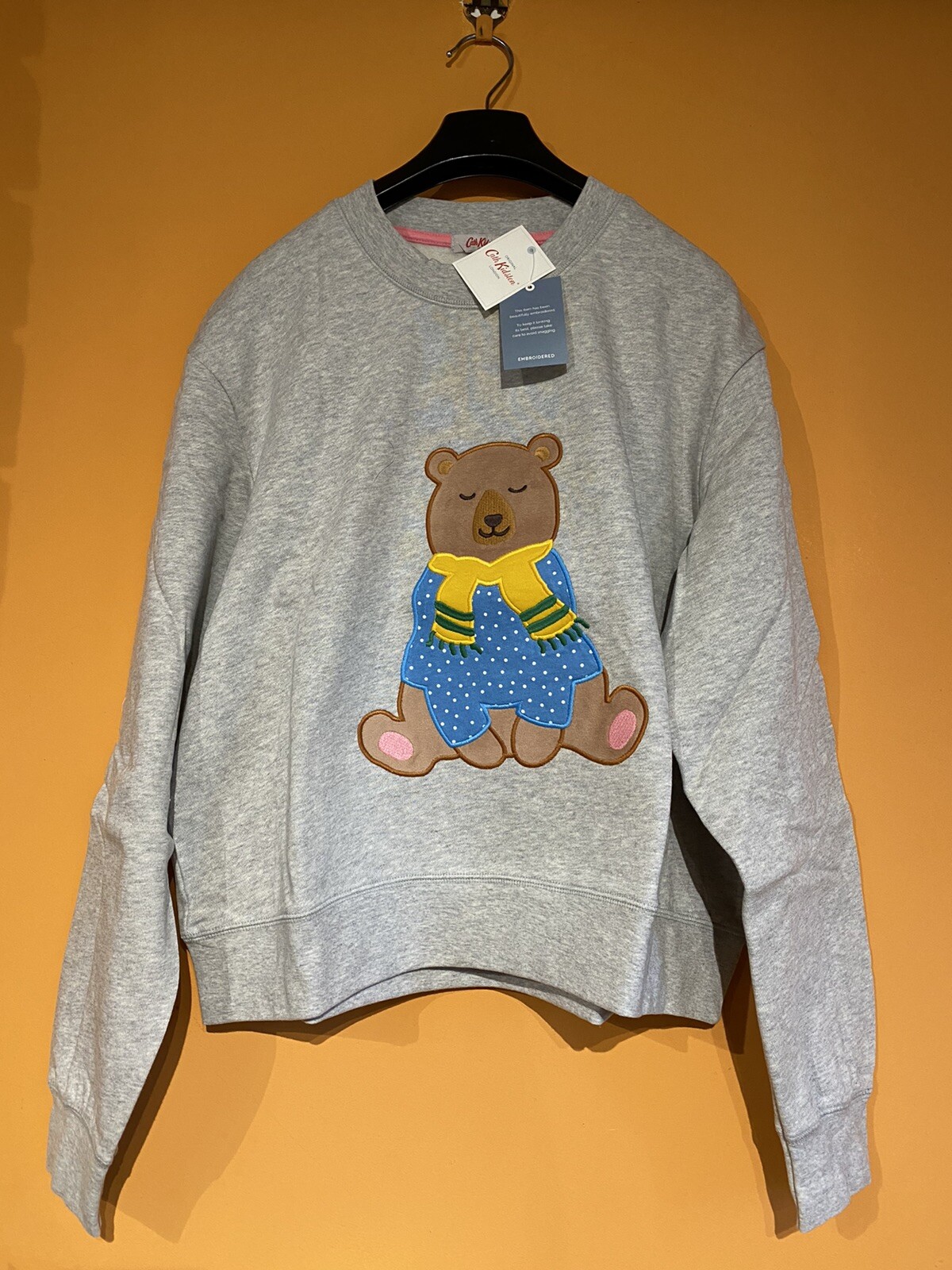 CATH KIDSTON WOODLAND BEAR CROPPED SWEATSHIRT JUMPER LARGE eBay