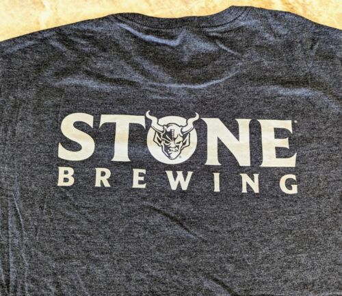 Stone Brewing T Shirt XXL NWT Men's Gray Beer T Shirt Authentic From Stone  - Afbeelding 1 van 4