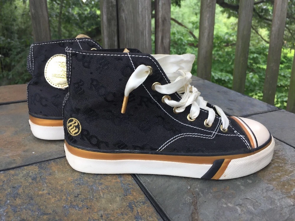 Boys black and store gold shoes
