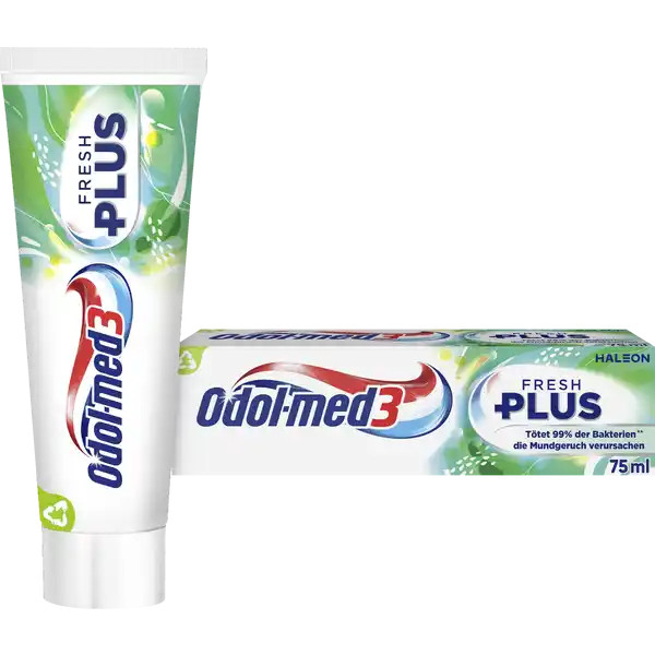 Зубная паста Odol-med 3 Fresh Plus производства Германии -75 мл ДОСТАВЛЯЕТСЯ БЕСПЛАТНО 2190₽