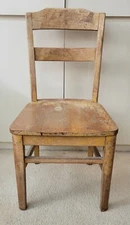Antique HALE Company, East Arlington, Virginia Wood School Chair