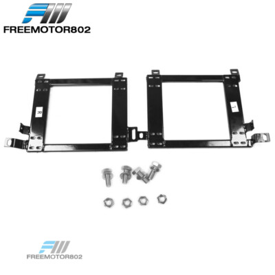Fits 01-08 Mitsubishi Lancer Evo 7 8 9 Racing Seat Brackets Mount Steel Pair