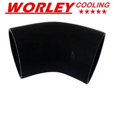 BLACK Silicone Hose 45 degree Bend Elbow 3 inch 76mm Silicon Intake Tube pipe