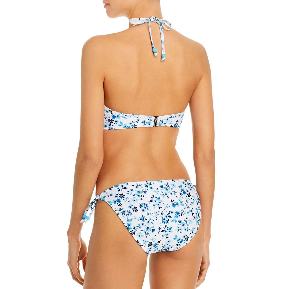 Shoshanna 285068 Mujer Estribor Floral Sujetador Halter Bikini Top, Talla Copa B Foto 2 de 2