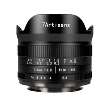 7Artisans Fisheye 7.5mm F2.8 II ED for Sony E camera (Sony α, APS-C) =Black=