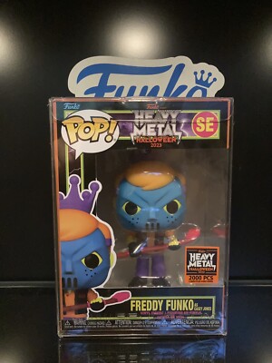 Funko Pop Freddy Funko as Casey Jones black light Heavy Metal Halloween LE 2000