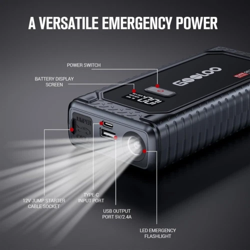 GOOLOO GE3000 Starthilfe Powerbank, 3000A Booster Auto Für - Bild 4 von 8