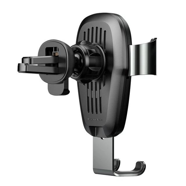 10w Fast Qi Wireless Charging Car Phone Holder Mount for Apple iPhone X XS BLACK - Image 3 of 4