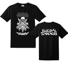 New Suicidal Tendencies Possessed Pentagram CYCO Punk Band T-Shirt badhabitmerch