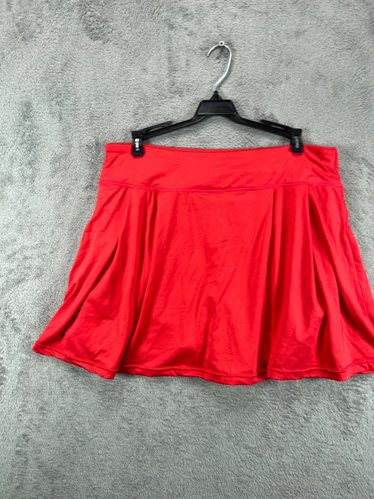 Women's XL Pink Pleated Tennis Skort with Pockets for Golf & Athleisure