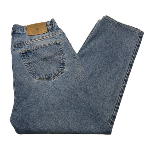Vintage 90s Tommy Hilfiger Jeans Men’s Size 35x27 Blue Denim Faded Streetwear - Picture 1 of 12