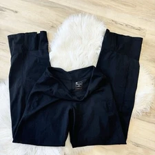 Title Nine Black Flare Leg Pull On Athletic Pants Small Baselayer