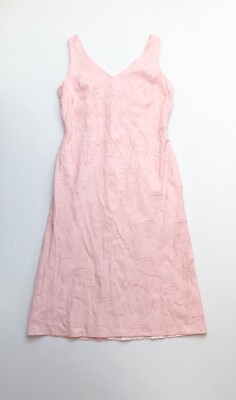 chinese dress ladies Dusty Pink Linen Mini Dress With Bead Detail
