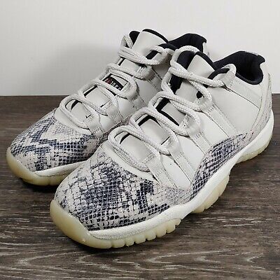Air Jordan 11 Retro GS Low 'Light Bone Snakeskin' Size 7Y Air Jordan 11 Retro GS Low 'Light Bone Snakeskin' Size 7Y