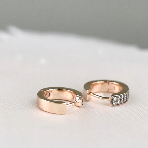 Natural Pave Diamond Huggie Hoop Earrings 925 Sterling Silver Jewelry For Gift - Video 1 of 1