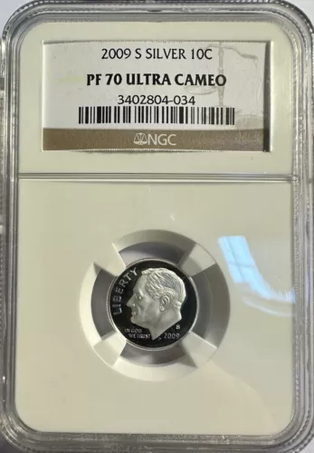 2009-S Silver Proof Roosevelt Dime NGC PF70 ULTRA CAMEO - (#2007)