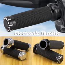 1" Motorcycle Handle Bar Hand Grips For Harley Electra Glide Road King Softail