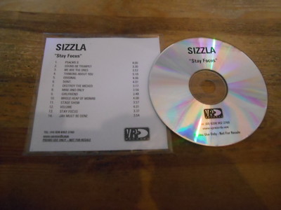 CD Reggae Sizzla - Stay Focus (14 Song)  Promo VP RECORDS