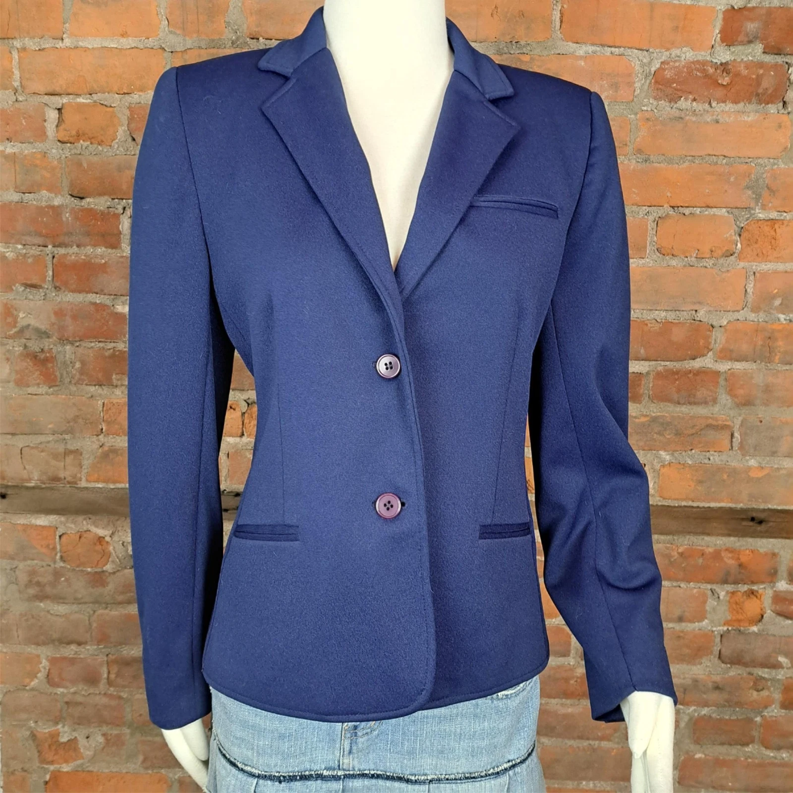Blazer vintage Givenchy Sport anni '90 blu navy 2 bottoni taglia 12