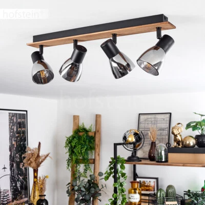 Wohn Schlaf Raum Beleuchtung Verstellbar Decken Lampe Leuchte Holz Flur Strahler - Bild 1 von 4