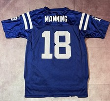 Indianapolis Colts Jersey Youth Large Reebok On Field NFL Peyton Manning 18