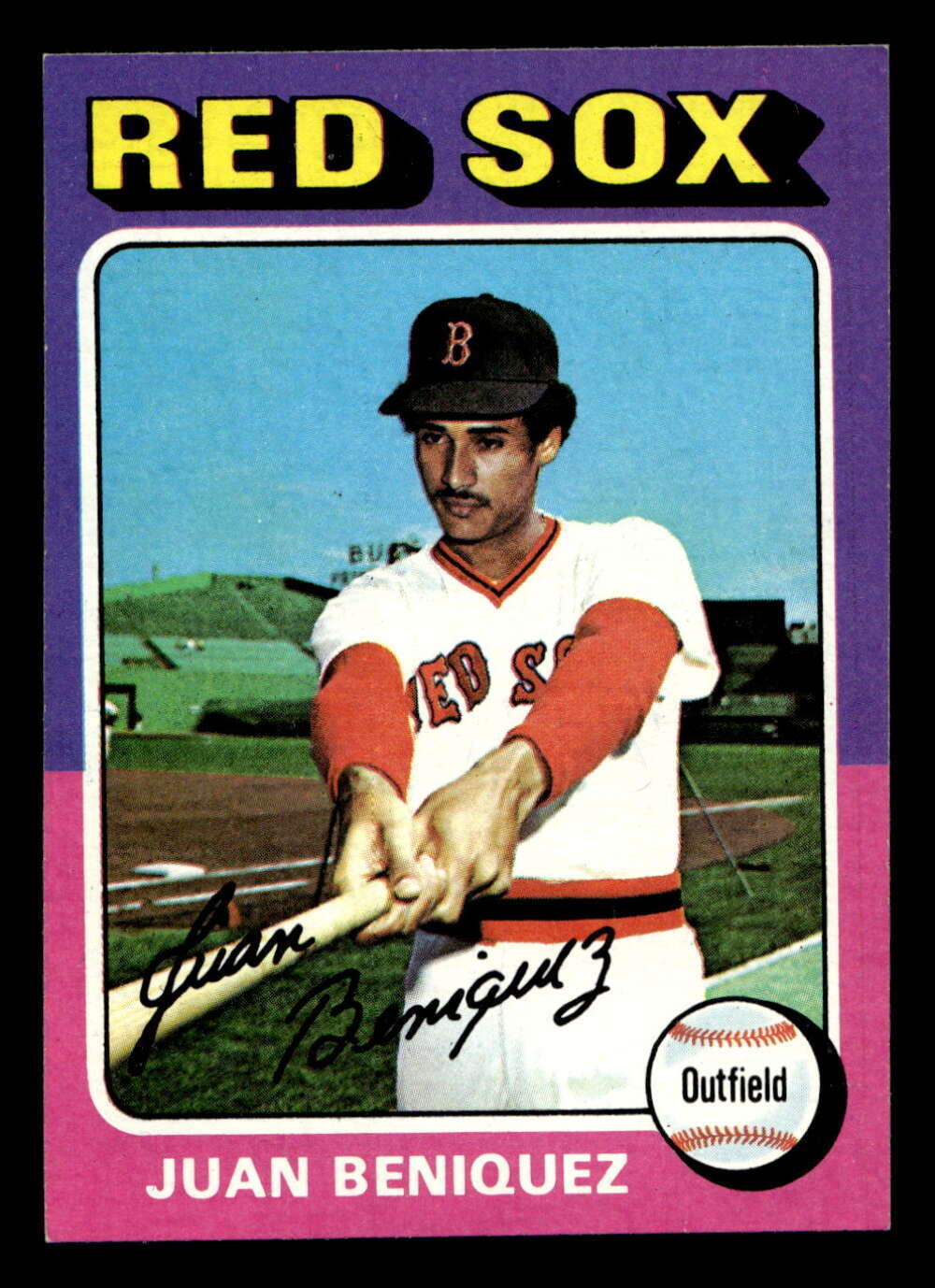 1975 Topps Mini #601 Juan Beniquez Ex-Mint Red Sox