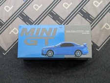 TSM Mini GT 1:64 Nissan Skyline GT-R (R34) V-Spec Bayside Blue #759