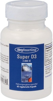 Allergy Research Group Super D3 2000 I.E.-60 Kapseln (1116,67 EUR/kg)