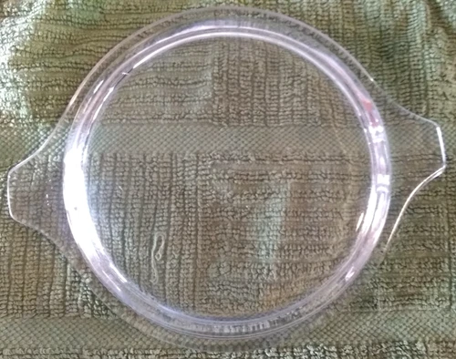 Vintage Pyrex #470-C Clear Glass Lid 6-1/4" Outer Diameter