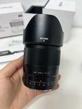 Used Viltrox E33 F1.4 Sony E Mount APS-C Lens with Hood Lens Caps Included