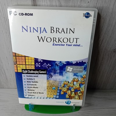 NINJA BRAIN WORKOUT PC CD ROM SPIEL - SELTEN RETRO GAMING