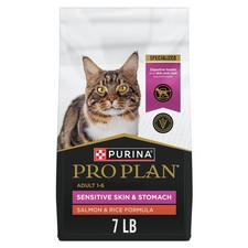 Purina Pro Plan Sensitive Skin Stomach Cat Food 7lb Salmon Rice Dry - Free P P