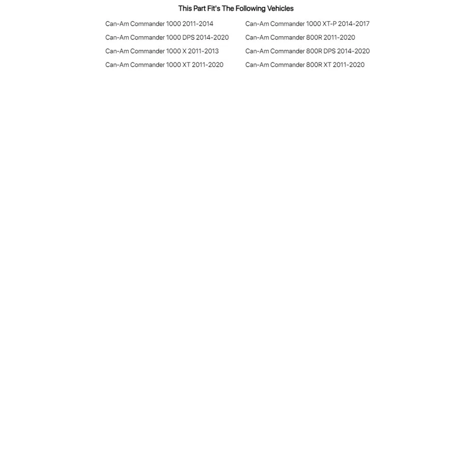 Tusk UTV Rear Window For CAN-AM Commander 1000 XT 2011-2020 Foto 3 de 4