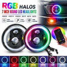 2x For Jeep Wrangler Jk Lj Tj Cj Rgb 7 Inch Round Led Headlights Drl Light 2026 2x For Jeep Wrangler Jk Lj Tj Cj Rgb 7 Inch Round Led Headlights Drl Light 2026