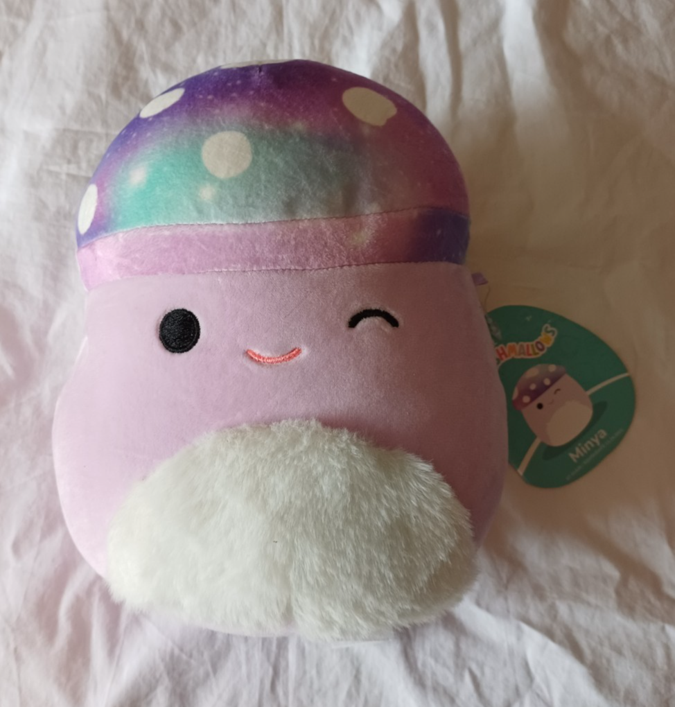 Squishmallows - Minya The Mushroom Purple 7.5"" - With Tag