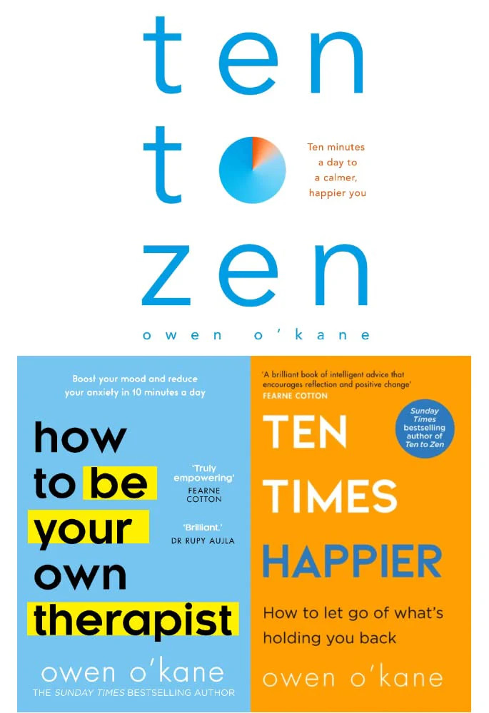 Owen O Kane 3 Books Collection Set (How to Be Your Own Therapist, Ten Tim | TODO