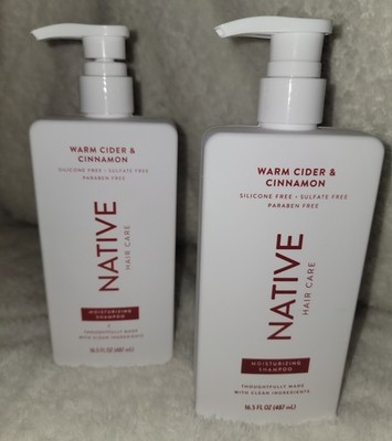 2 pk NATIVE Warm Cider & Cinnamon Care Moisturizing Shampoo 16.5 Oz