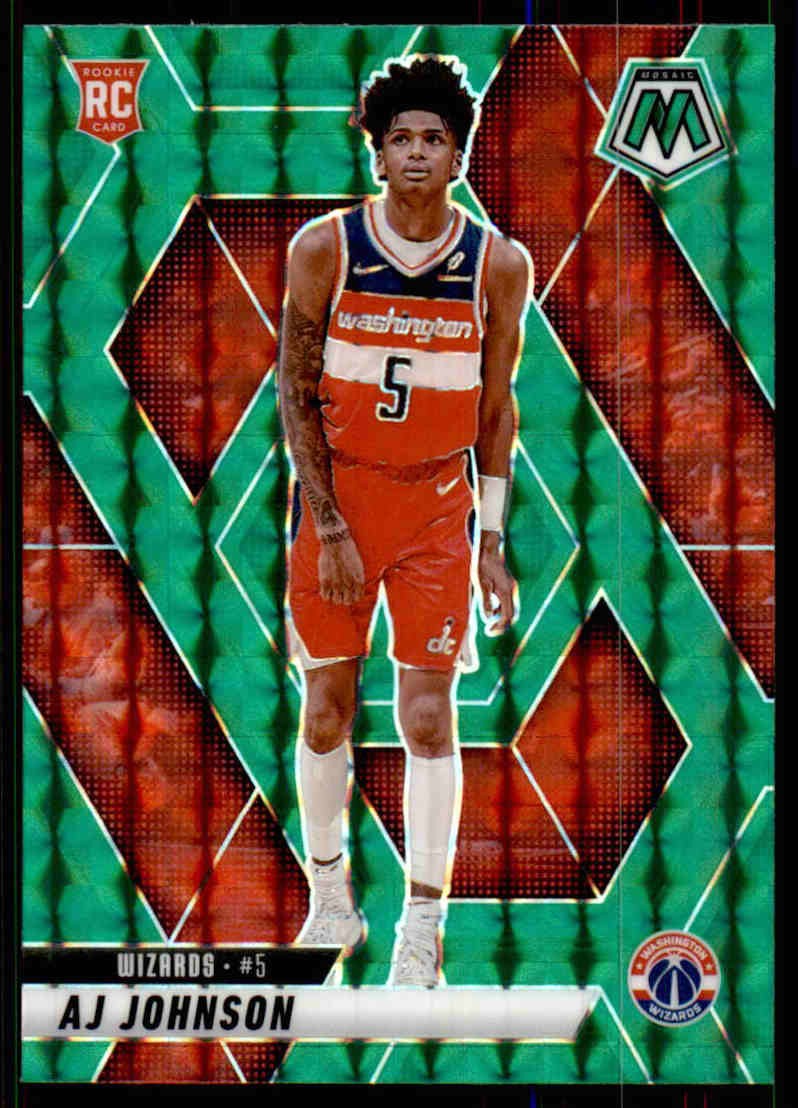 2024-25 Panini Mosaic #215 AJ Johnson Green Mosaic Rookie