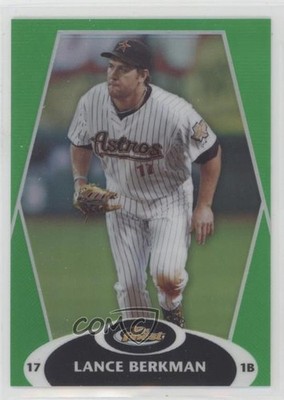 2008 Topps Finest Green Refractor /199 Lance Berkman #68 1n8n