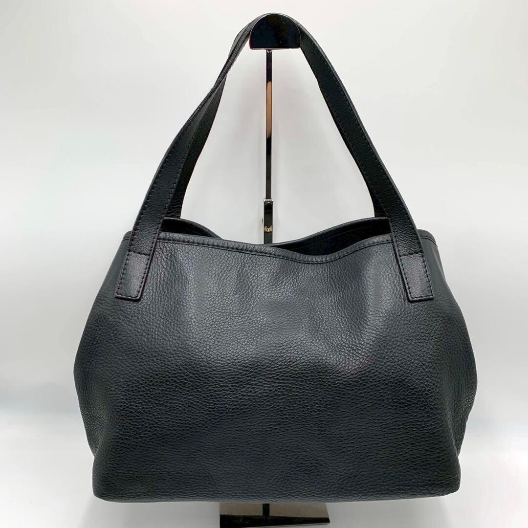 Max Mara Tote bag Leather Black Authentic From Japan — image 20