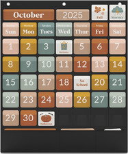 The Ultimate Classroom Calendar Pocket Chart for Kids - Beautiful Calendar with
