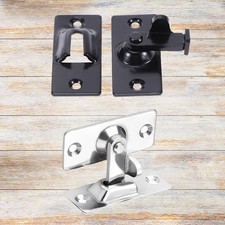 2Pcs Stainless Steel Security Bolt Door Lock with Easy Installation