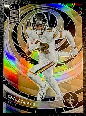 Panini 2023 Spectra Chris Olave New Orleans Saints #68 Hyper Prizm 10/75