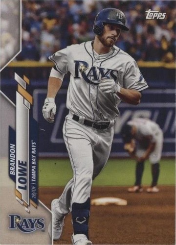 2026 Topps Heritage Chrome Blue Sparkle #369 Brandon Lowe, Tampa
