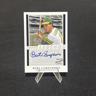 Bert Campaneris 2003 Topps Team Topps Legends #TT-BC Autograph Auto G6