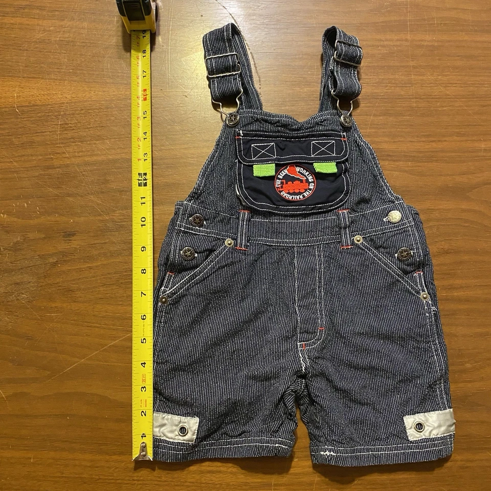 Cuartel general infantil de colección talla 3T I’ve Been Working on the Railroad Train Shorterolls Foto 4 de 4