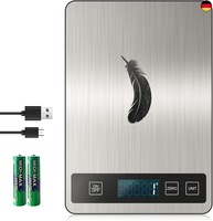Digitale KüChenwaage, Usb C Elektronik KüChenwaage, 15 Kg HochpräZise 1G/0.1Oz L